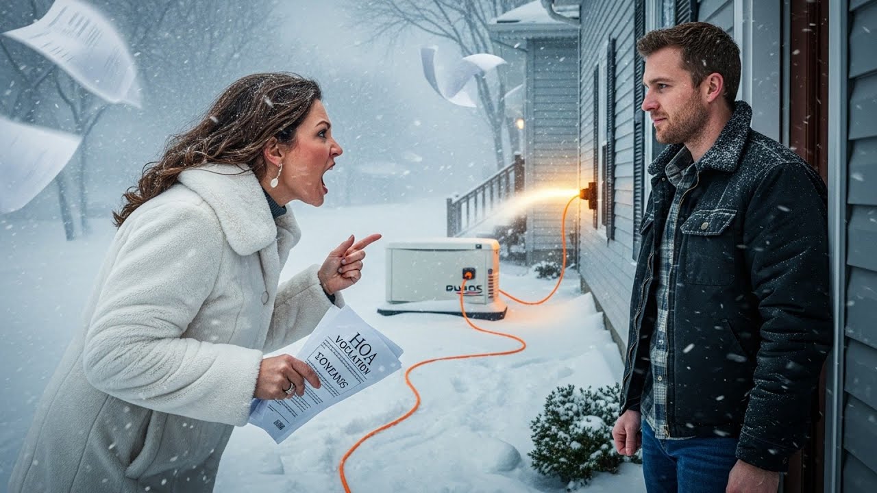 HOA Karen Demanded My Generator In Blizzard, Didn't Know I Supply Power To Her Sump Pump