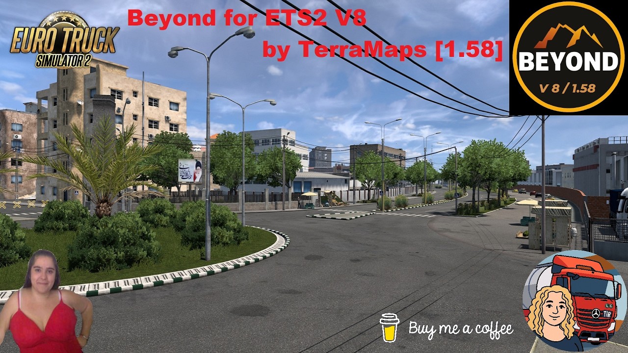 Euro Truck Simulator 2 (1.58) Beyond for ETS2 V8 by TerraMaps [1.58] New Version + DLC's & Mods