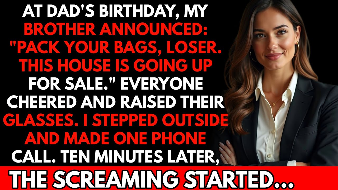 My Brother Said “Pack Your Bags” at Dad’s Birthday Dinner — I Realized Why Later That Night