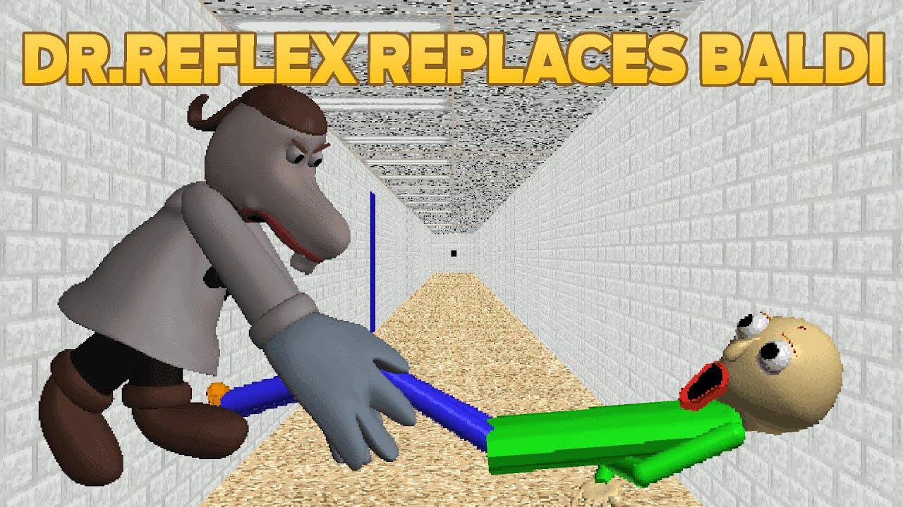 Dr.Reflex кик baldi 💀 | Основы Dr.Reflex в быстром мышлении [мод Baldi's Basics]