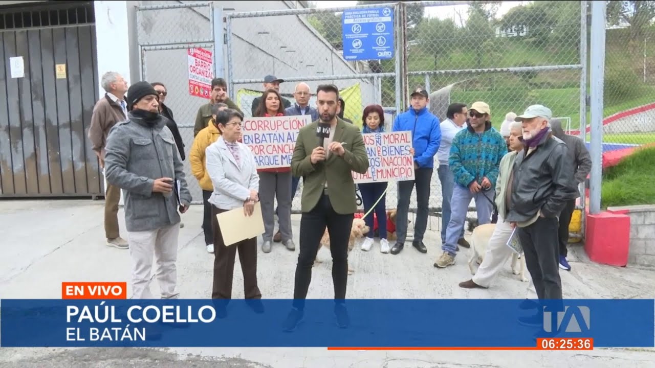 Vecinos del Batán Alto, en Quito, denuncian que personas se han adueñado de la cancha del sector