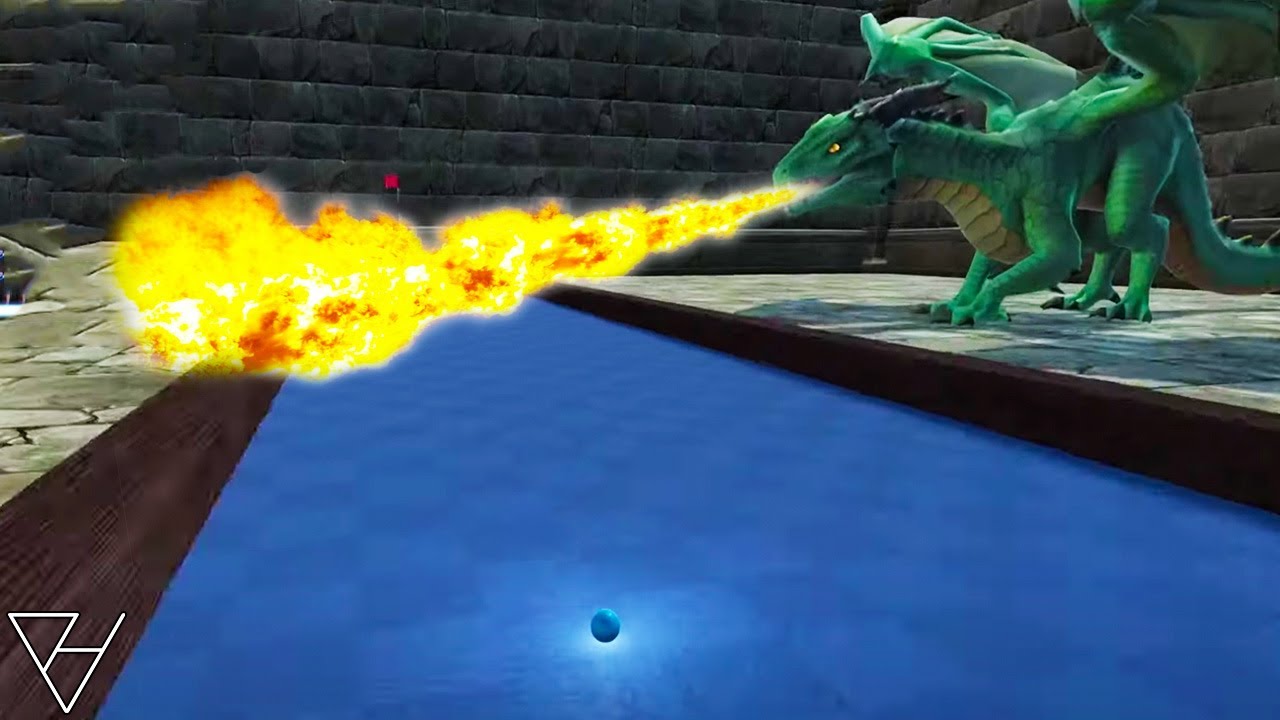Fire Breathing Dragons! - Amazing New Mini Golf Game! - Golf Around