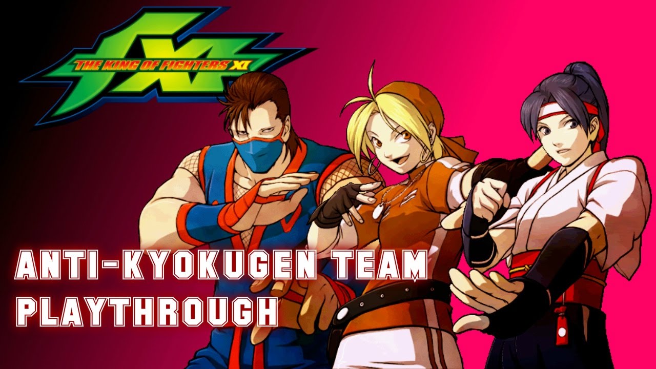 The King of Fighters XI: Anti-Kyokugen Team Playthrough & Ending (PS2)