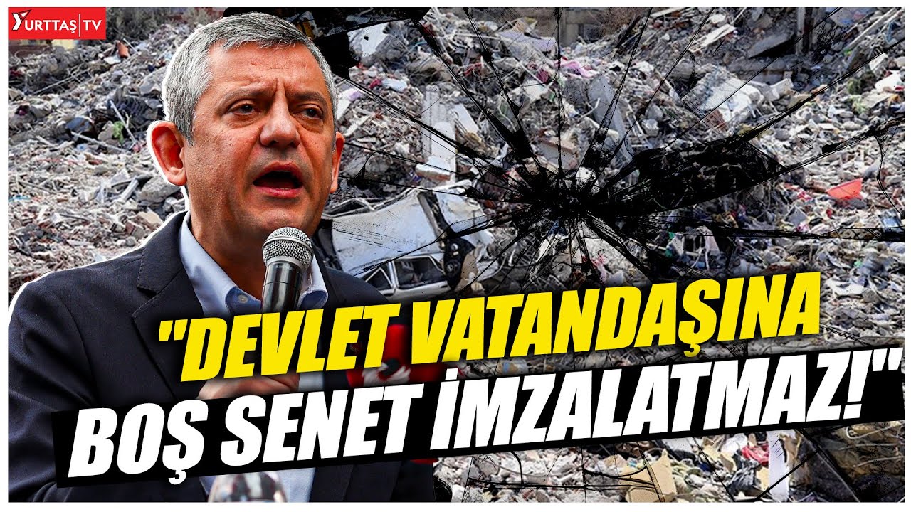 Özgür Özel Gaziantep'te depremde hayatını kaybedenleri anma programında!