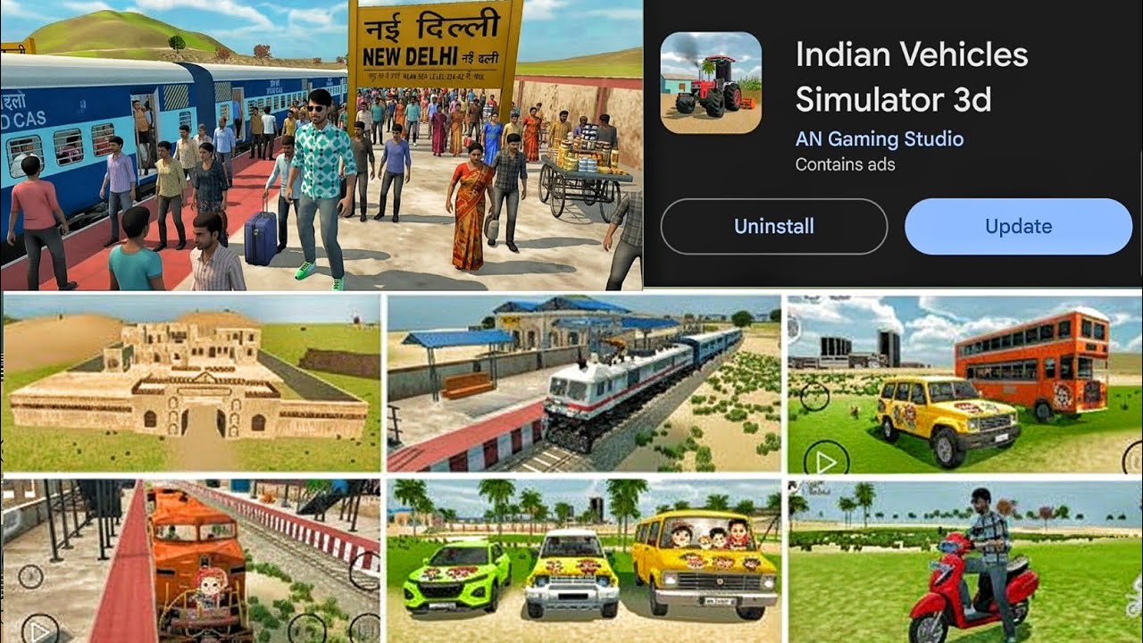 Indian Vehicles Simulator &ndash; 4 Luxury Trains Added + Secret Feature + Activa 6G Scooty 🚆🛵🔥