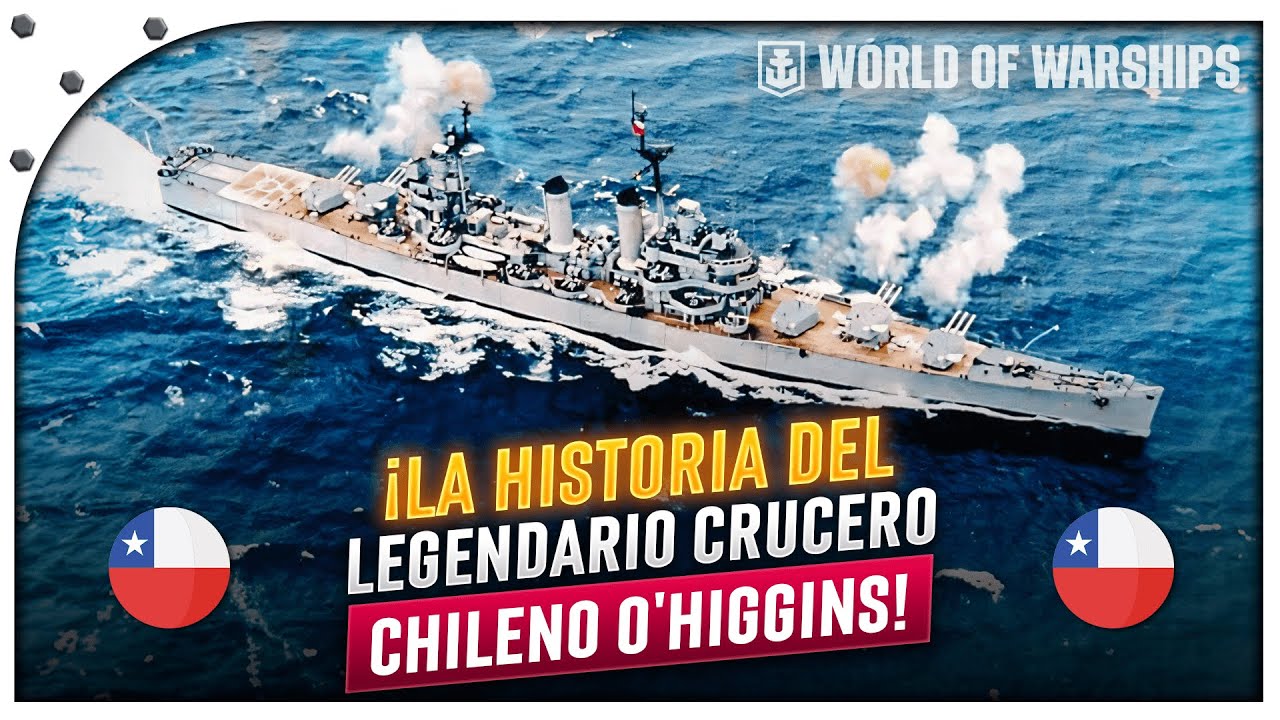 CONOCE AHORA la HISTORIA COMPLETA del CRUCERO CHILENO O’HIGGINS: ¡EL ÚLTIMO BROOKLYN!