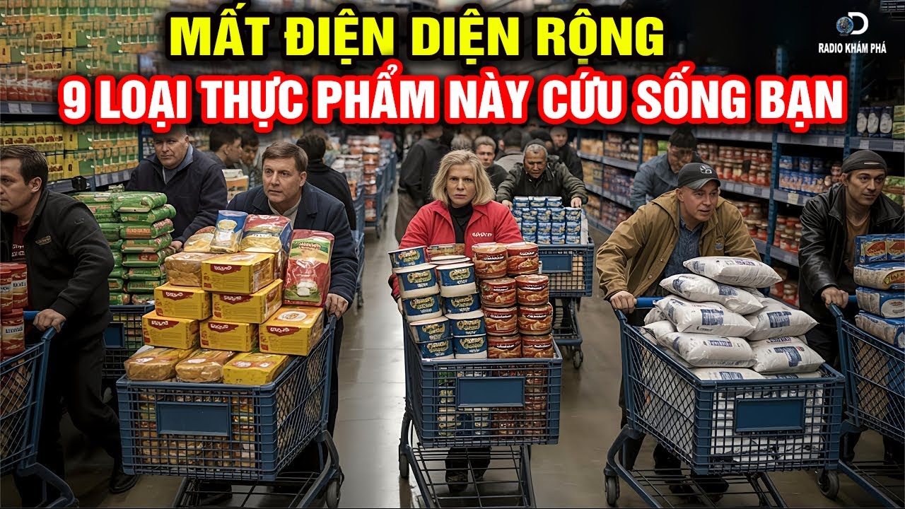 Mất điện diện rộng: 9 thực phẩm giúp bạn sống sót mà KHÔNG cần tủ lạnh