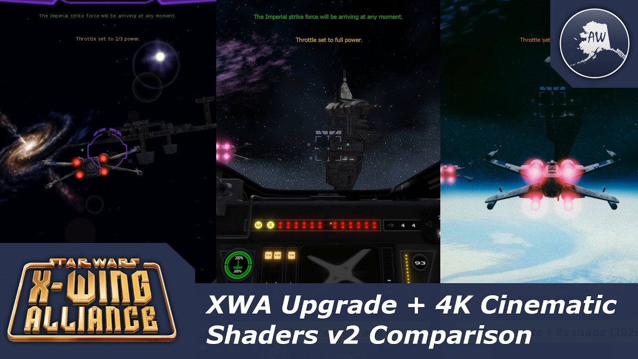 X-Wing Alliance | 4K Cinematic Shaders v2 Comparison [Experimental]