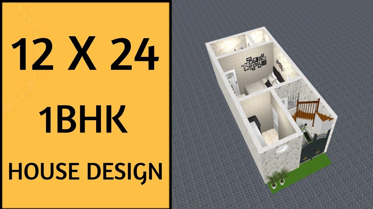 12 x 24 House Plan ll 30 Gaj ll 288 Sqft Ghar Ka Naksha ll 12 x 24 House Design