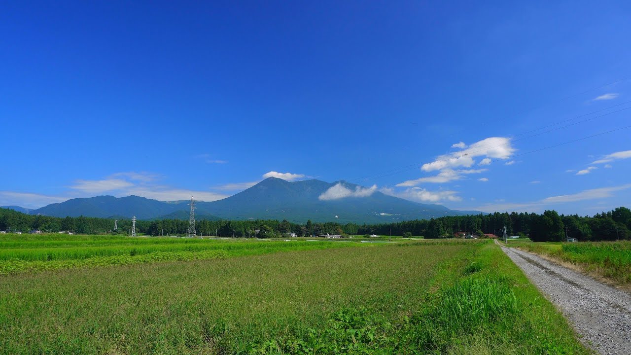 那須野が原　牧歌的な田園風景