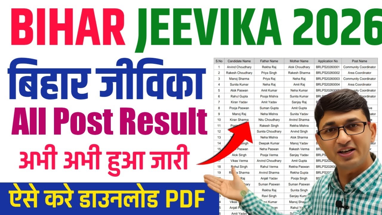 ✅Bihar Jeevika Result Download 2026।🔴 Bihar Jeevika Result List Download Karen 2026
