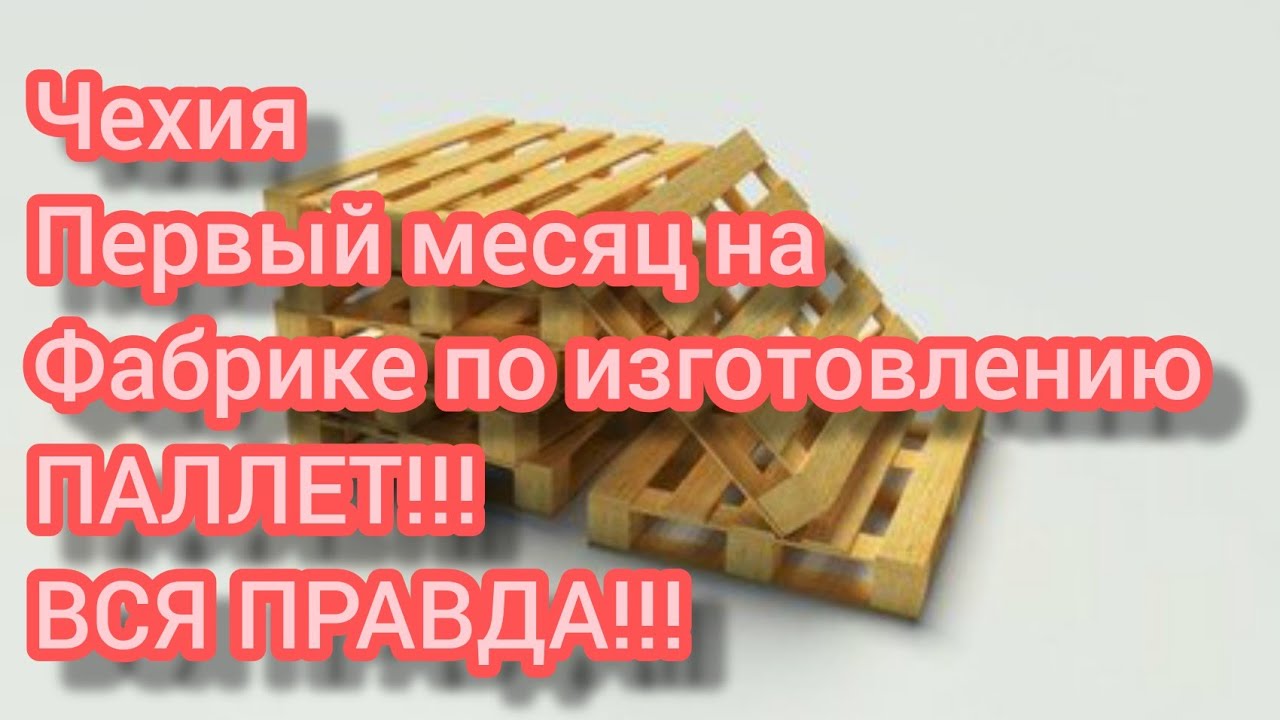 ЧЕХИЯ!!!ПЕРВЫЙ МЕСЯЦ НА ФАБРИКЕ ПО ИЗГОТОВЛЕНИЮ ПАЛЛЕТ!!!