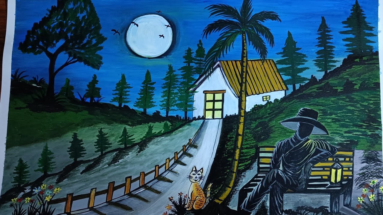 &ldquo;Silent Beauty of the Night | Serene Landscape&rdquo;