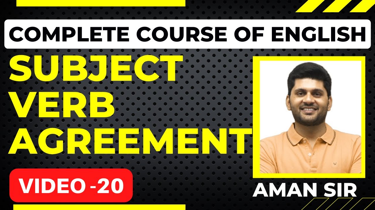 subject verb agreement||sub verb||English for competitive exams|free course of english|ssc cgl 2022