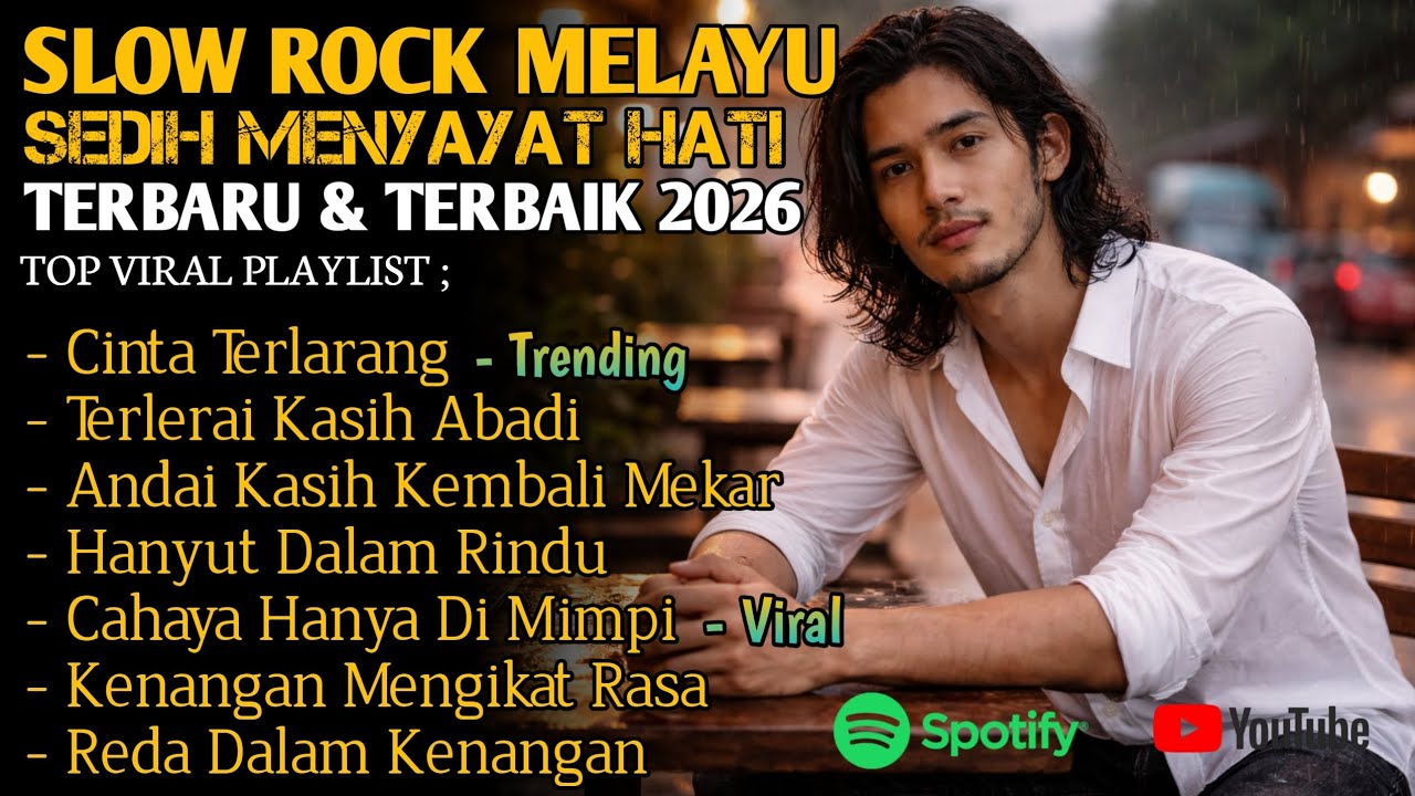 ALBUM LAGU SLOW ROCK MELAYU TERBAIK & TERPOPULER 2026 - SEDIH MENYAYAT HATI [ FULL ALBUM ]