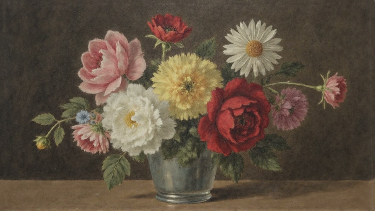 Vintage Still Life Art for TV Ambience | 2 Hour Calm Visuals | Quiet Still Life Gallery