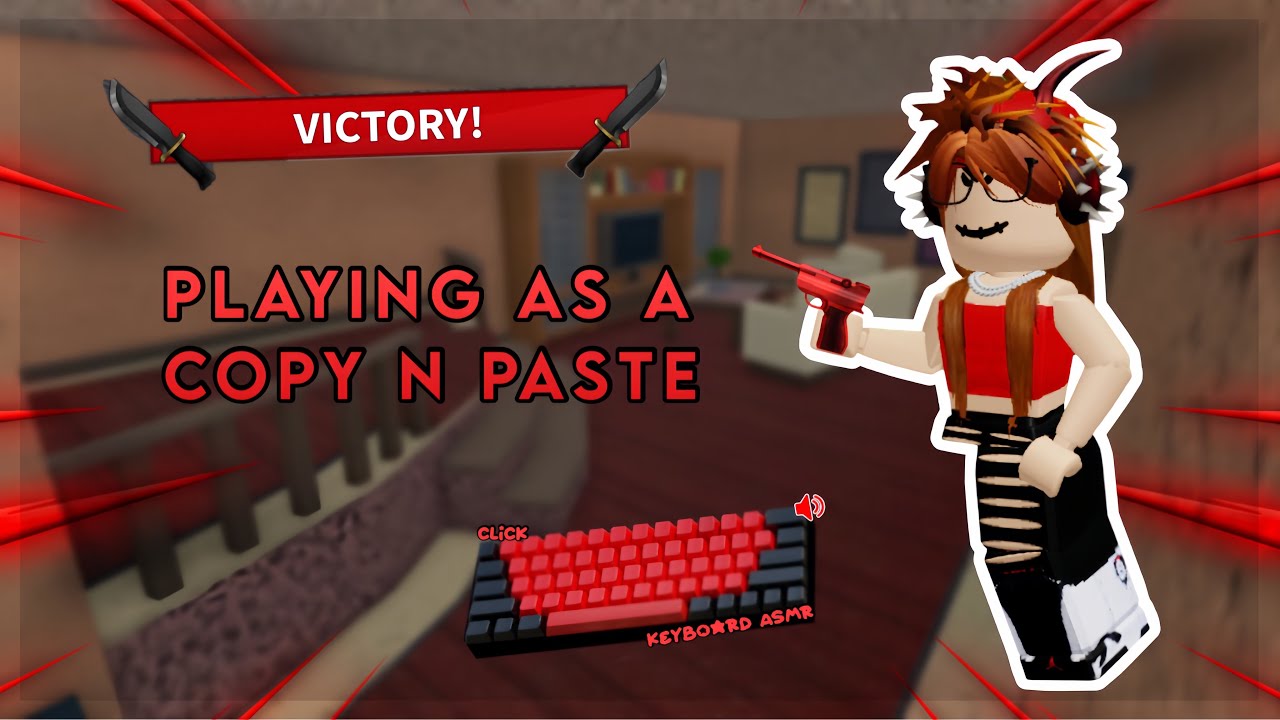 PLAYING MM2 AS A CNP *KEYBOARD ASMR*