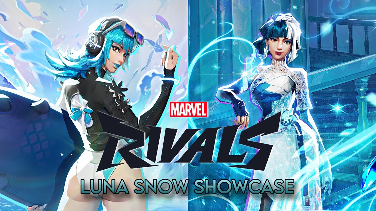 Luna Snow all skins showcase (4k) - Marvel Rivals