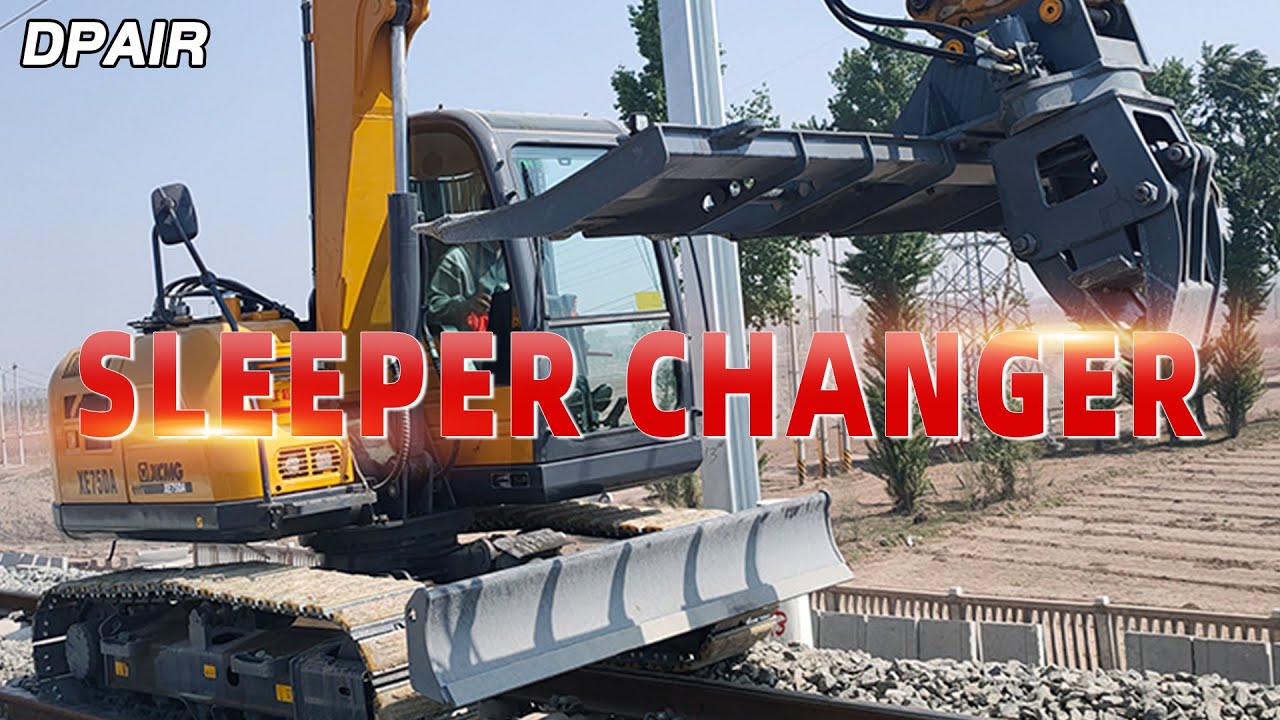 Railway Track Laying Machine Max opening 446 mm Hydraulic Sleeper Changer Blade for sale