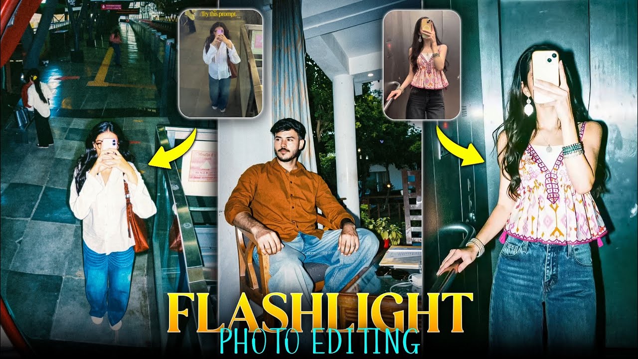 Instagram Trending Flashlight Photo Editing | Viral Night Cinematic Photo Edit Tutorial In Instagram