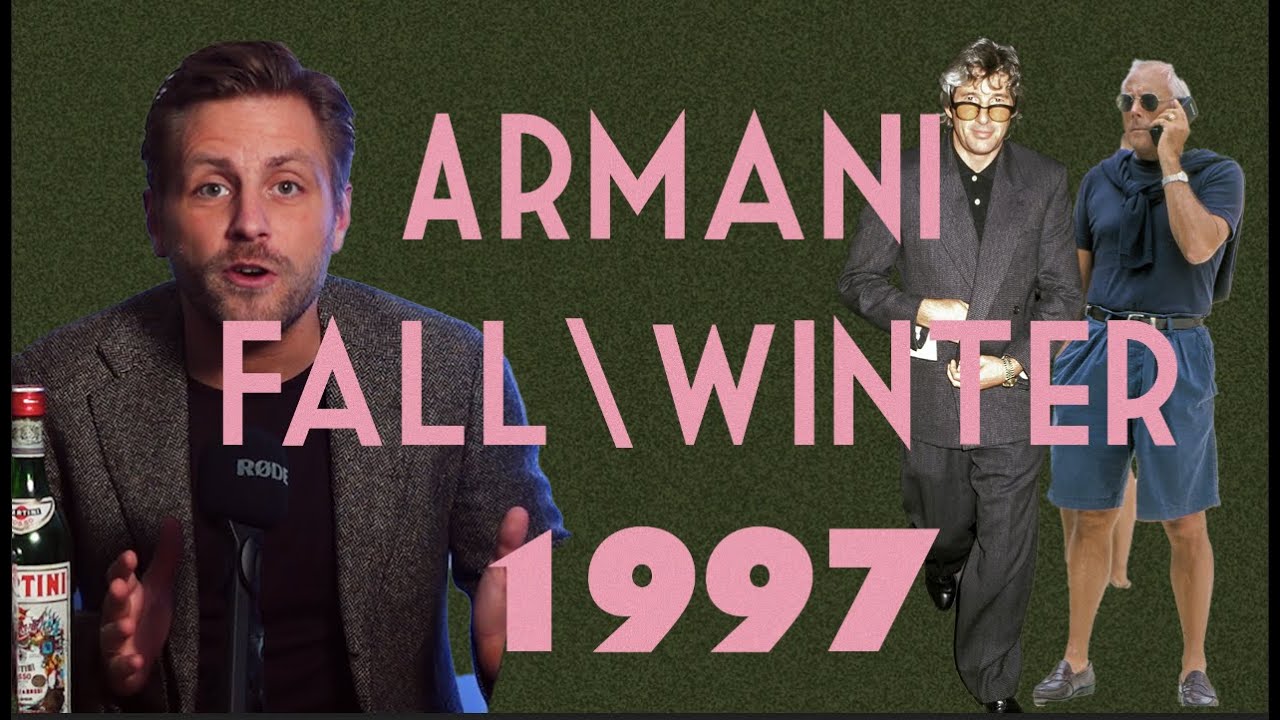 Реакция на мужскую коллекцию GIORGIO ARMANI осень-зима 1997