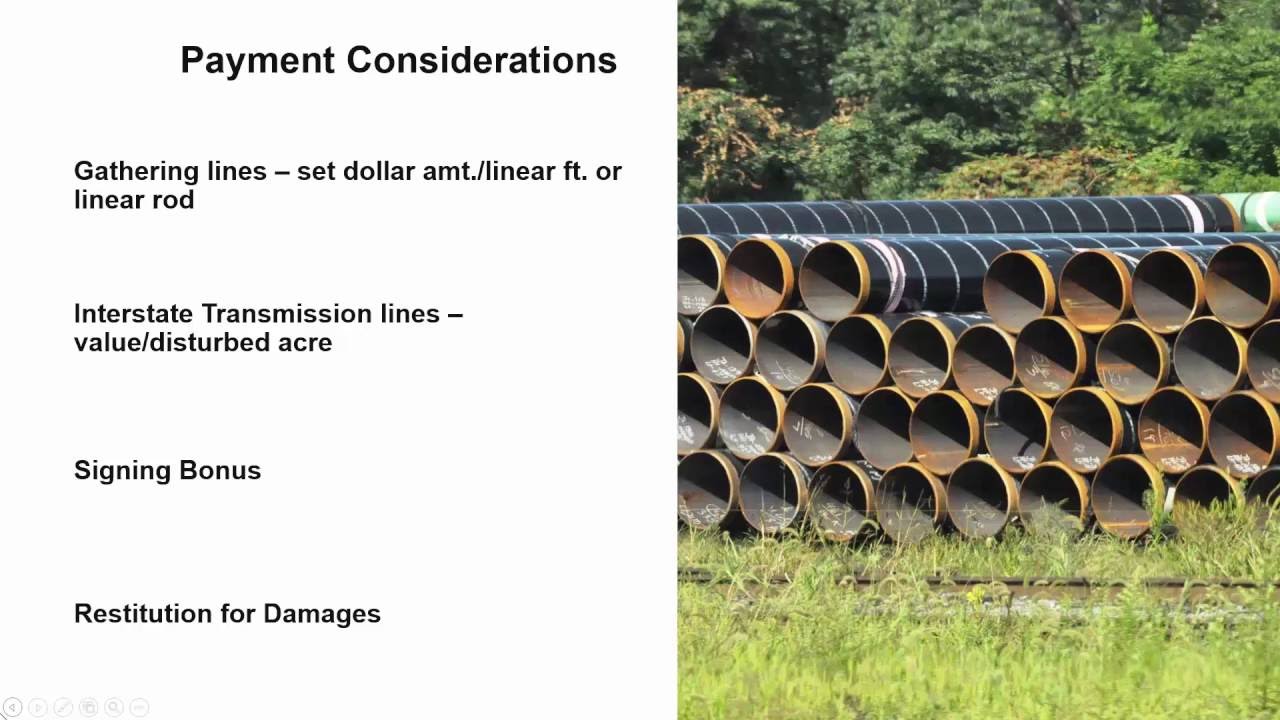 Tips for Negotiating Pipeline Rights of Way
