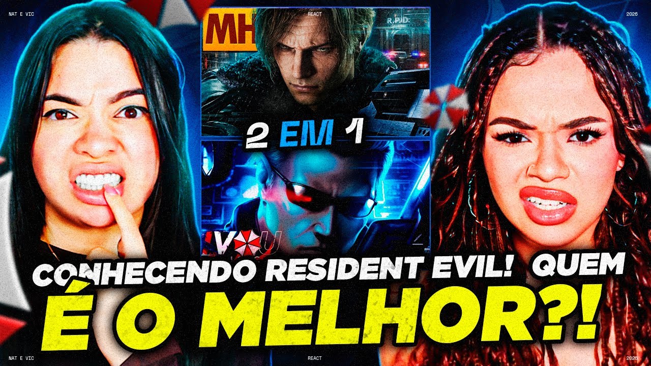 2 EM 1 | Resident Evil: Tipo Leon S. Kennedy - MHRAP & Uroboros | Albert Wesker - Ivou | REACT