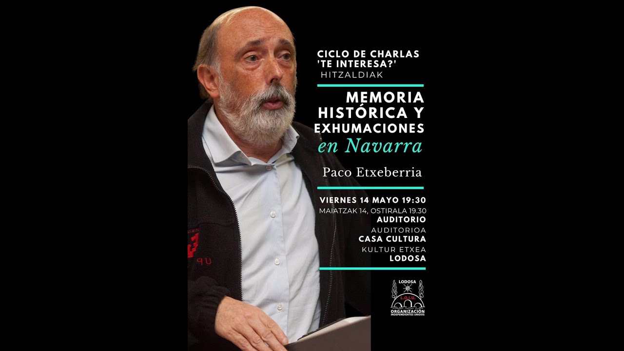 Lodosa, charla Paco Etxeberria 14-05-2021