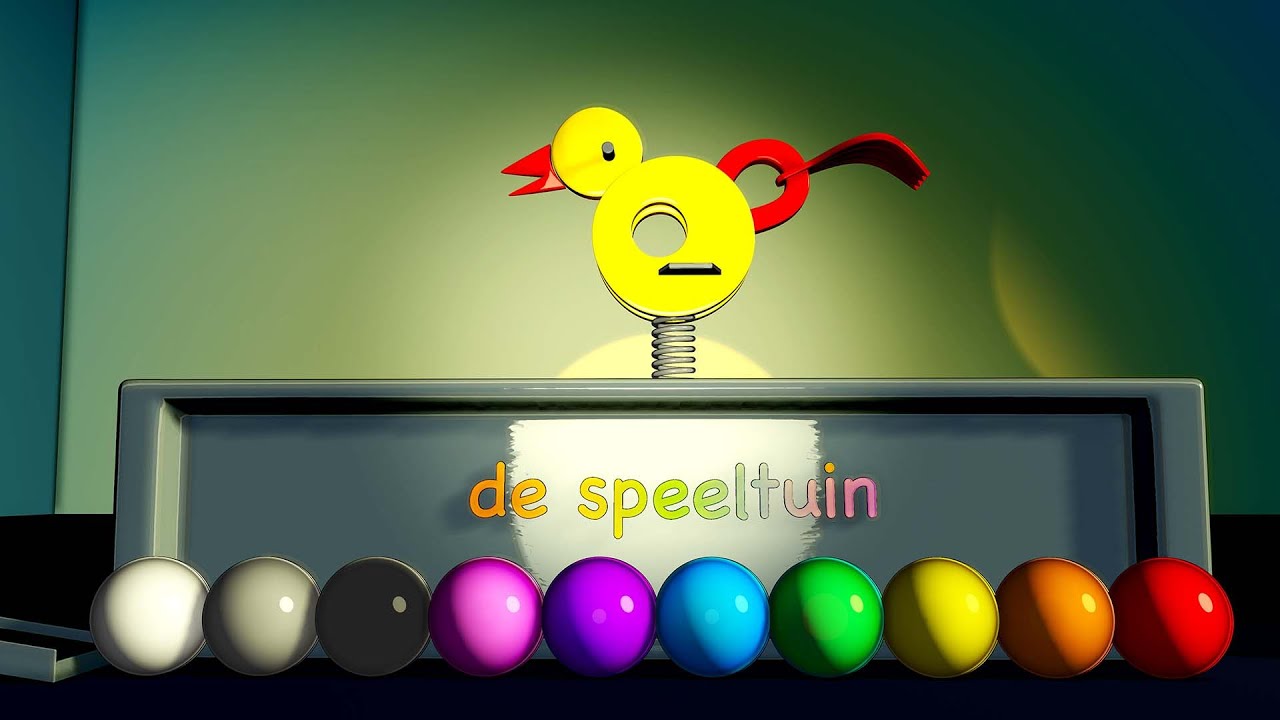 Kleuren en Ballen Knikkerbaan | Filmpjes voor peuters en kleuters in het Nederlands | De Speeltuin