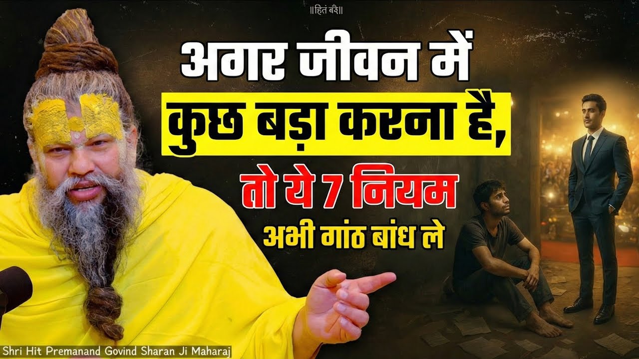 ​🌟 अगर जीवन में कुछ बड़ा करना है, तो ये 7 नियम अभी गांठ बांध लें! ✨ 🌟