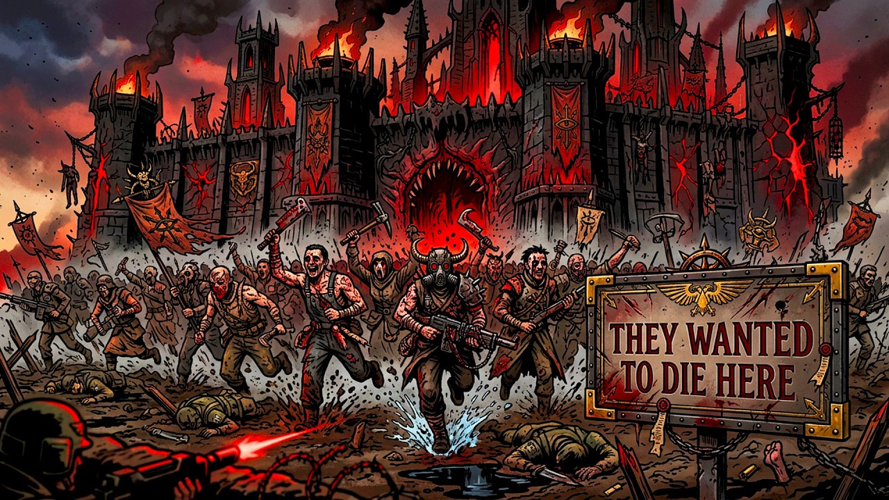 What It’s Like to Besiege a Chaos Fortress as a Guardsman in Warhammer 40K