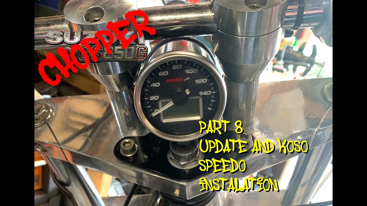 Suzuki GS850 Chop TLC Part 8  - Update and new speedo mount