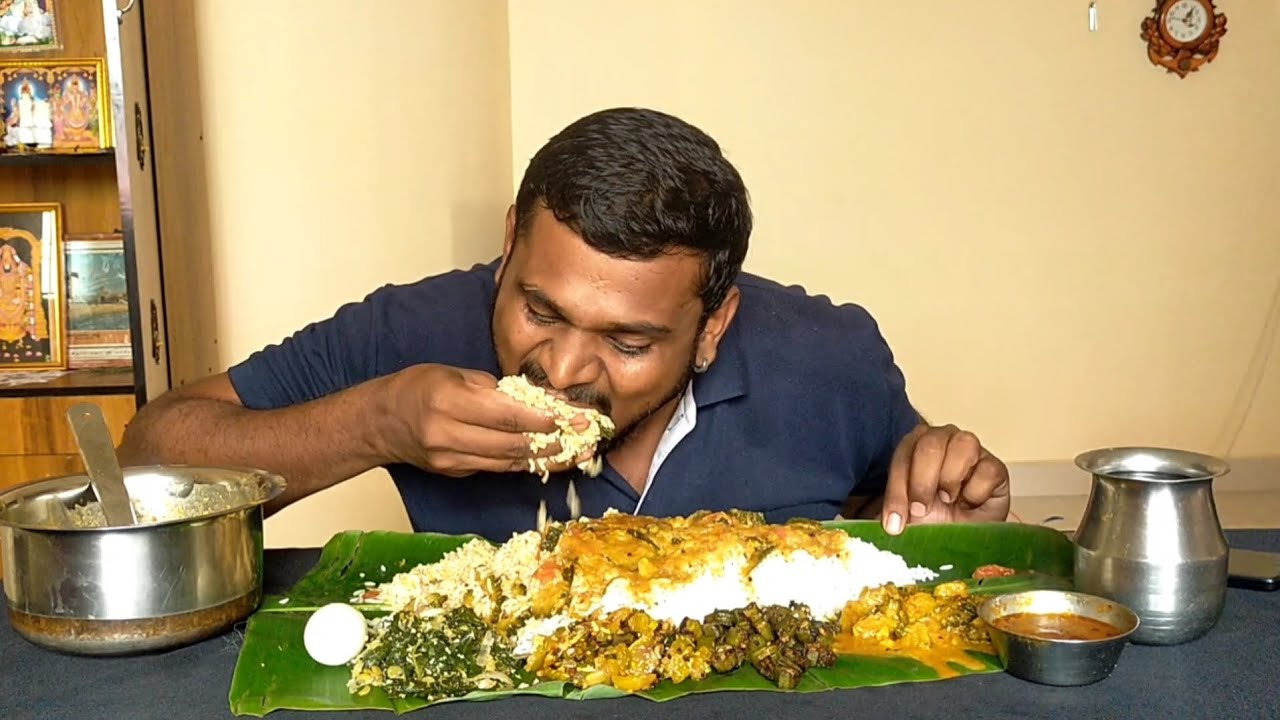 💥💢#பாவக்காய்சாம்பார் 😍😇#pandithurai#eatingshow #foodie #suvaiyaithedi #mukbang#foodshow#pandichithra