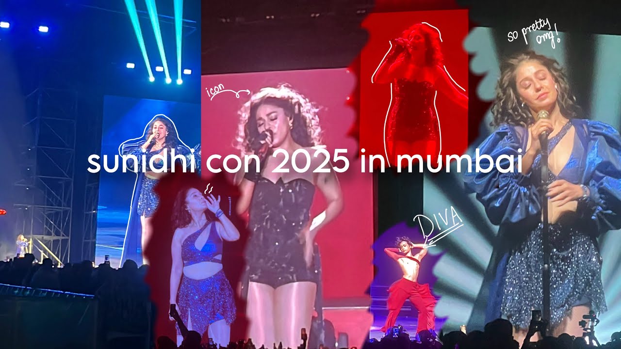saw SUNIDHI CHAUHAN LIVE in mumbai! | concert snippets