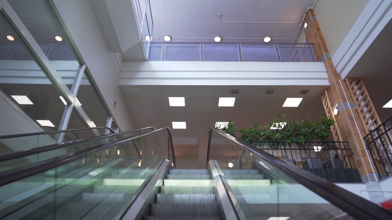 Sweden, Stockholm, Fisksätra Centrum, 2X escalator, 1X elevator