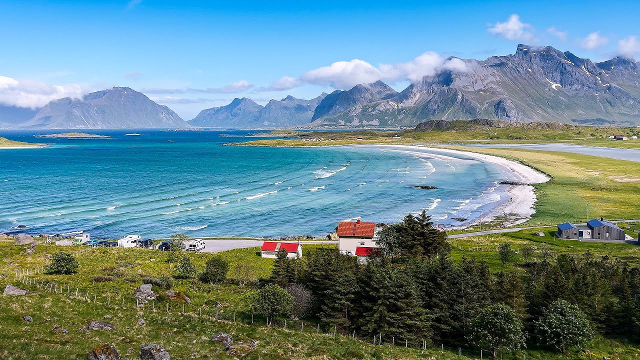 Lofoten Islands Scenic Drive 4K | Å - Sandbotnen Bay - Rystad