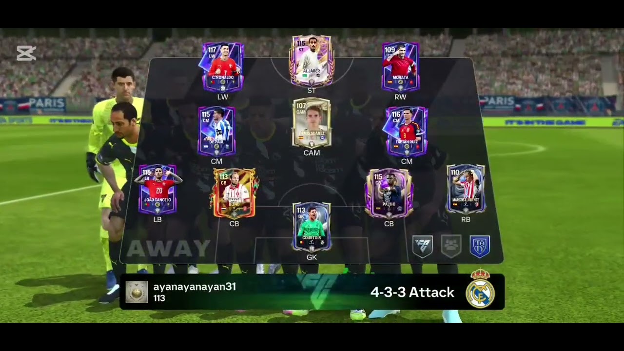 I can paly FC yes this is my team