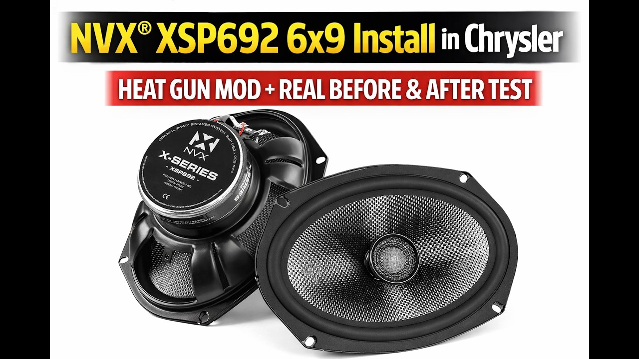 Установка NVX XSP692 6x9 в Chrysler 300 – Модификация с использованием термофена + реальные резул...