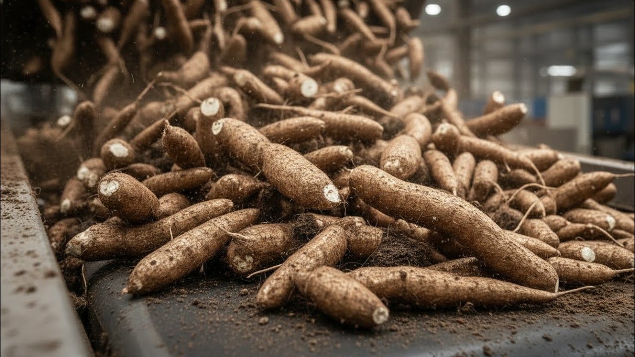 Inside the Factory: United States Giant Cassava Flour Process (Full Process)