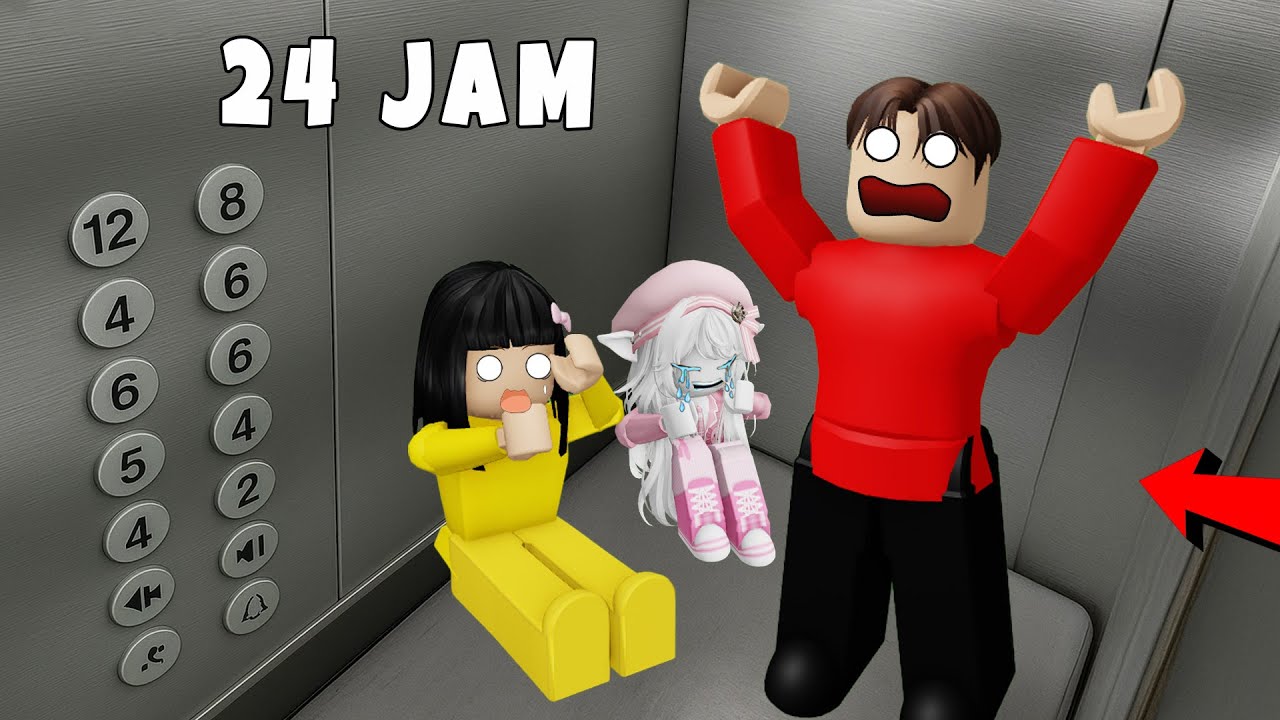Yuta Mio Dan Baby Celine Terjebak Di Dalam Lift Selama 24 Jam | ROBLOX