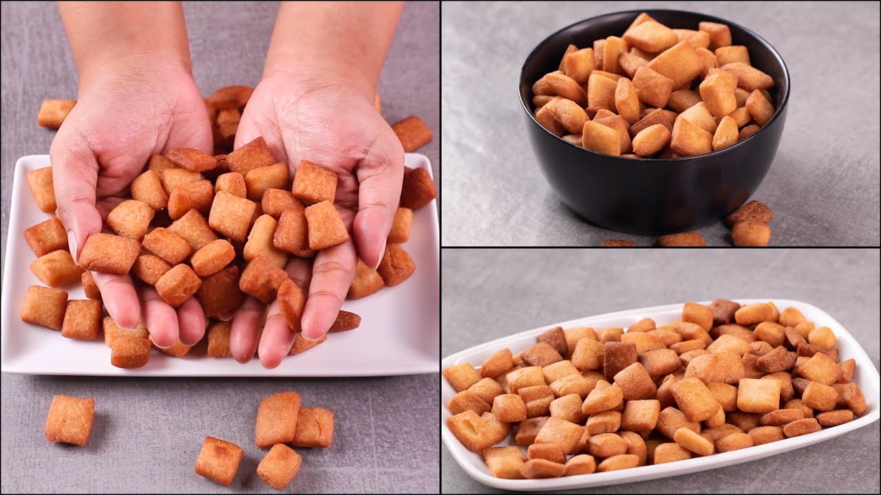 WHEAT BISCUIT | SHAKAR PARA | 4 INGREDIENTS WHEAT CRUCHY BISCUIT | EGGLESS & WITHOUT OVEN | N'OVEN
