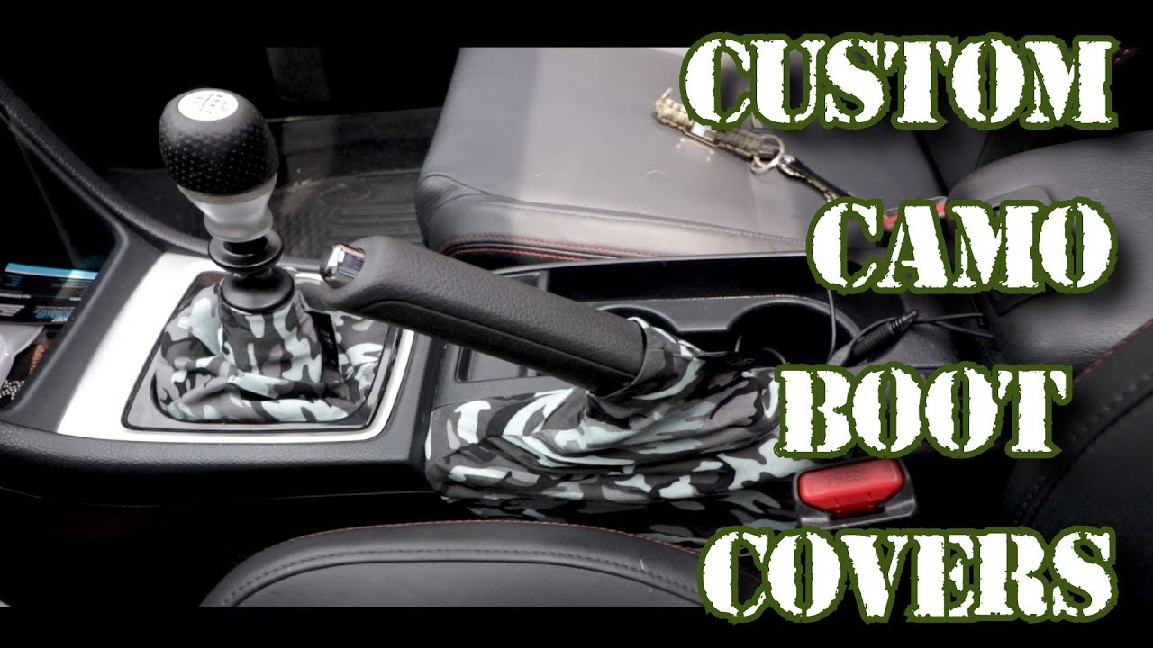 Custom Camo Interior | 2015+ WRX Shift and E Brake Boot Cover Install