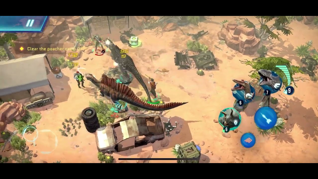 Jurassic world primal ops desert biome walkthrough gameplay