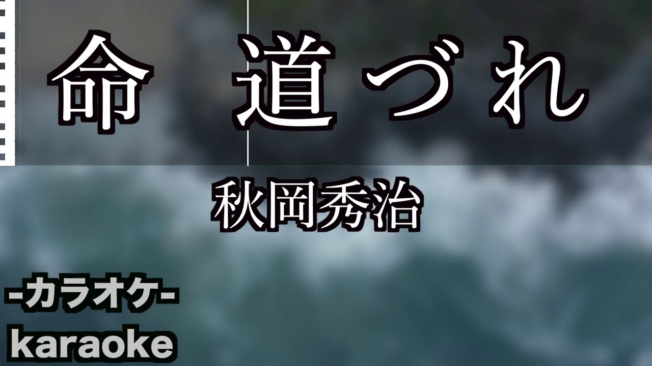 命 道づれ / 秋岡秀治【カラオケ】【新曲】