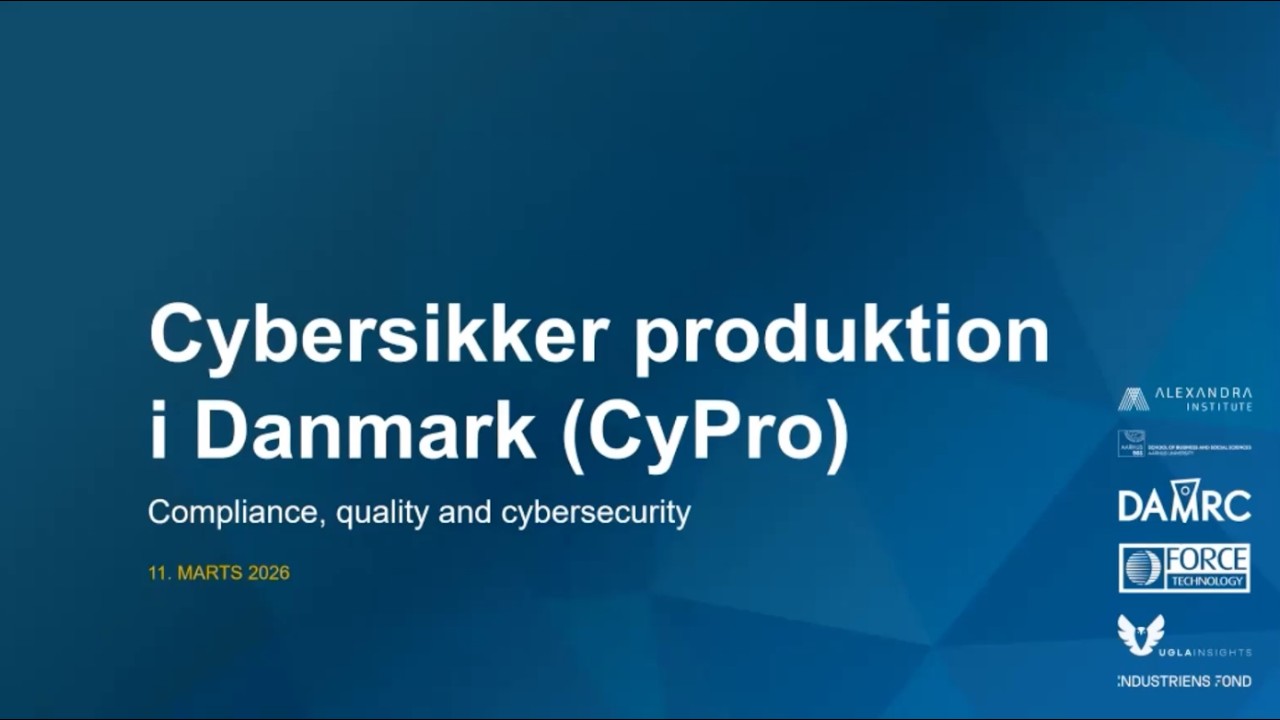 CyPro Masterclass: Compliance, kvalitet og cybersikkerhed