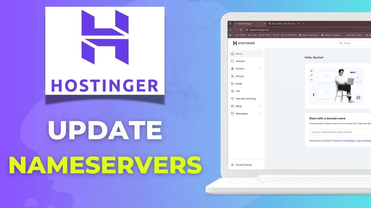 Как обновить серверы имен в Hostinger для внешних доменов