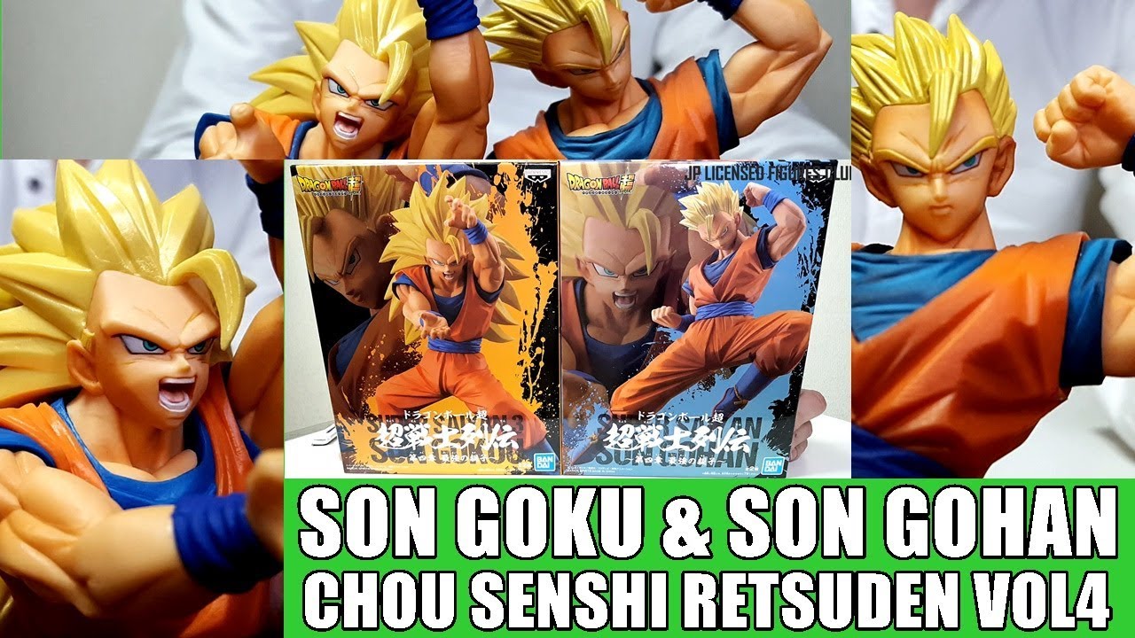 SUPER SAIYAN SON GOKU GOHAN Figure Chou Senshi Retsuden BANDAI Unboxing