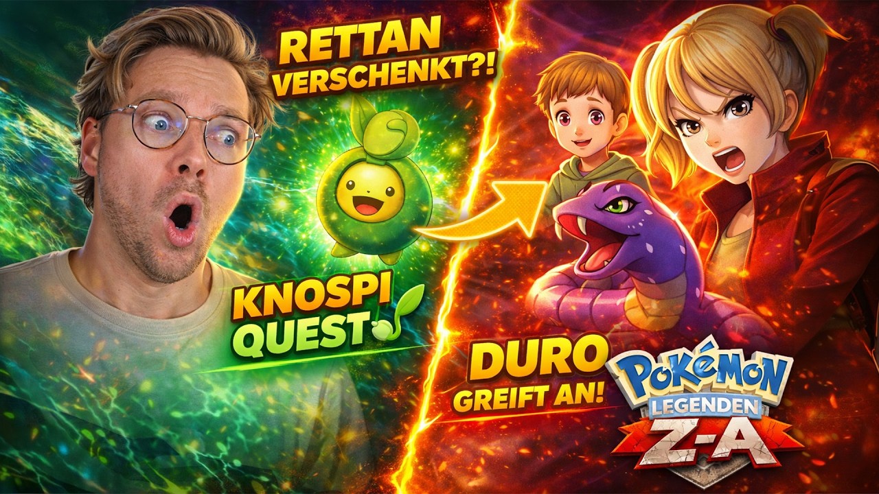 Knospi-Mission! 🌱 Wir verschenken ein Rettan & kämpfen gegen Duro! | Pokémon Legenden Z-A