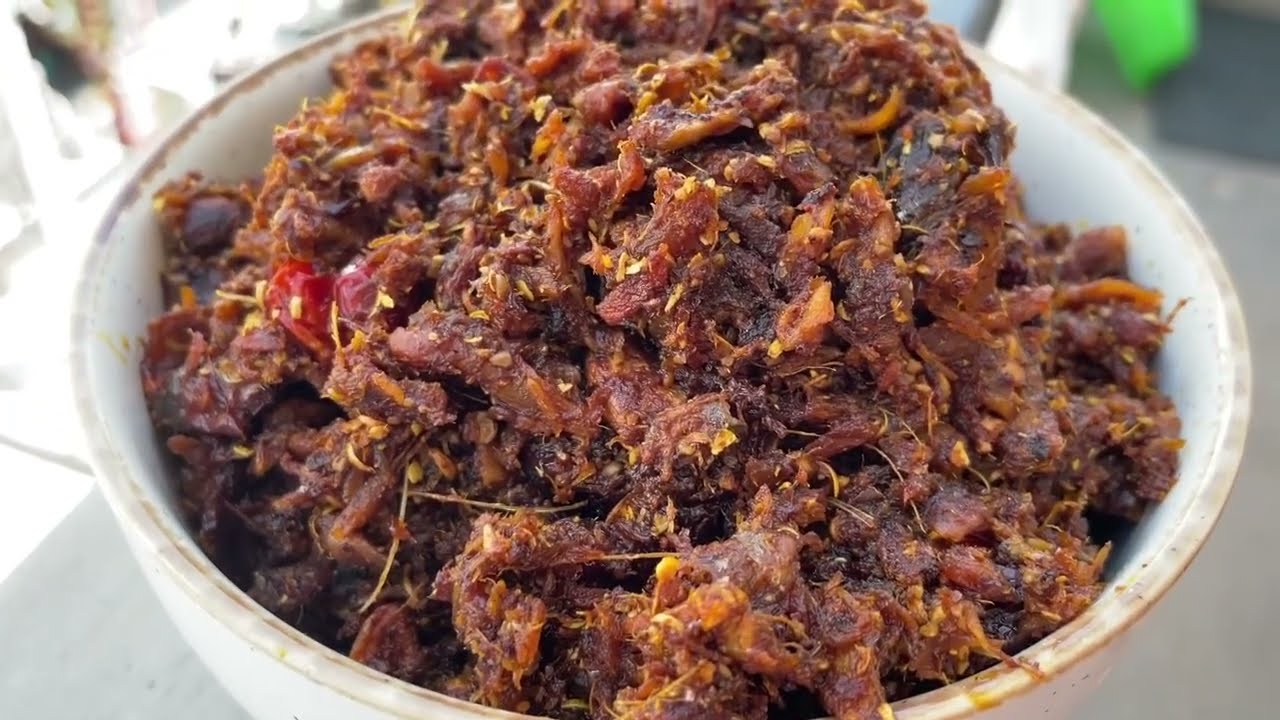 Thumyakpi achar ( salty fish pickle) homemade