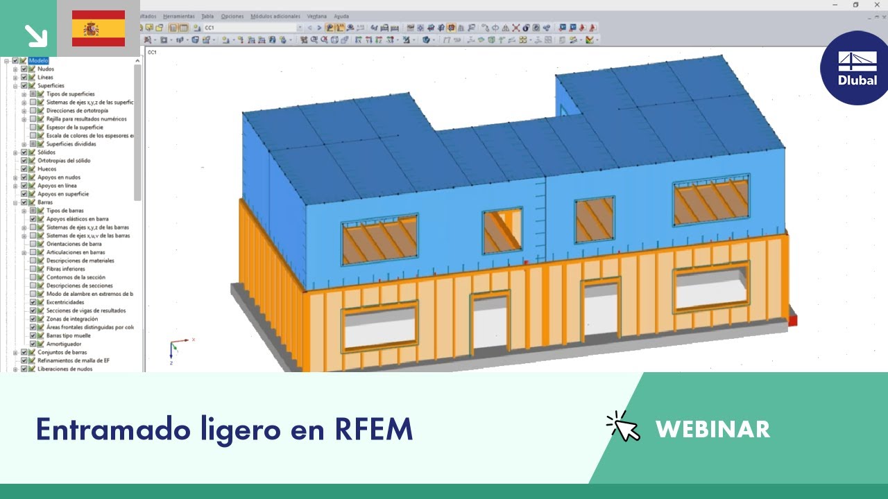 Entramado ligero en RFEM